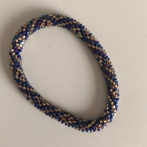 Blue Beaded Bracelet